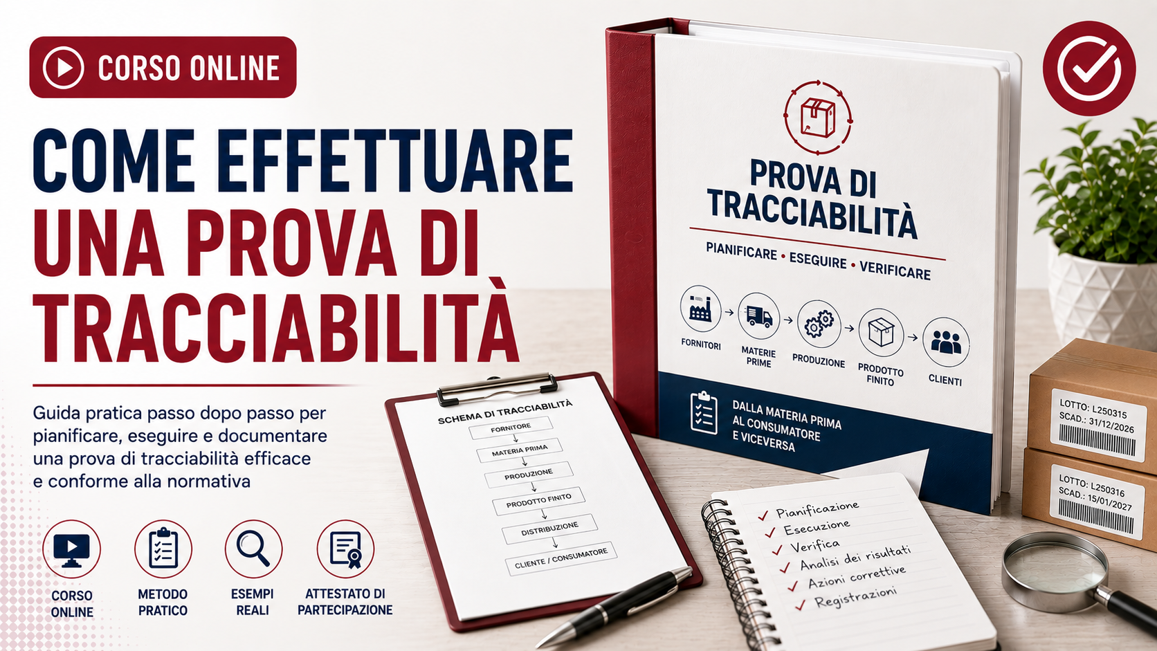 Come effettuare una prova di tracciabilità