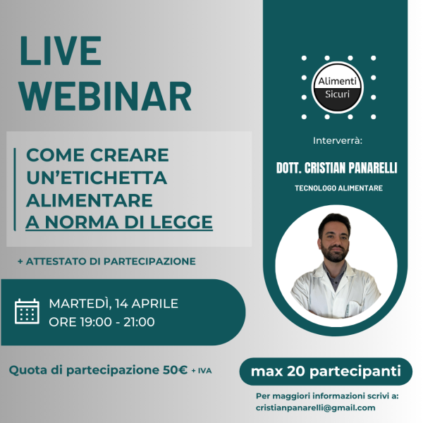 ETICHETTA WEBINAR